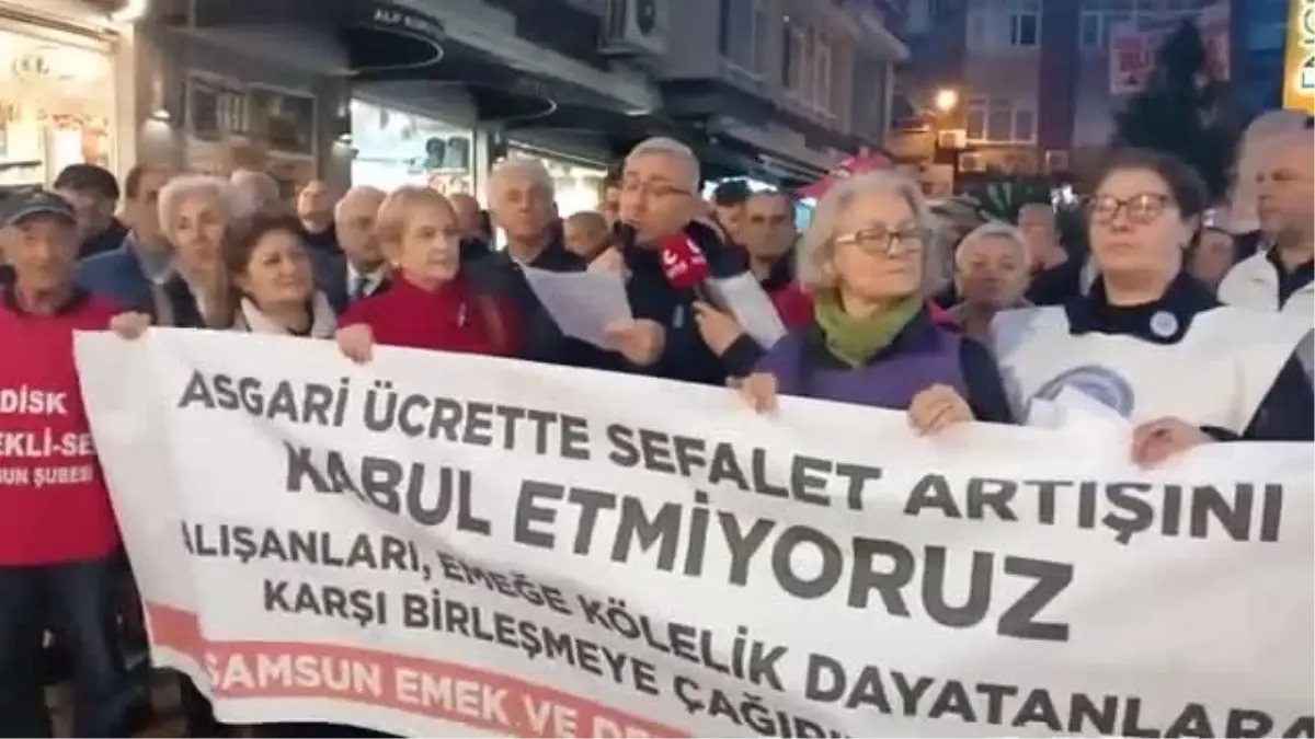 Asgari Ücret Protestosu: Yaşanmaz Hale Geldik