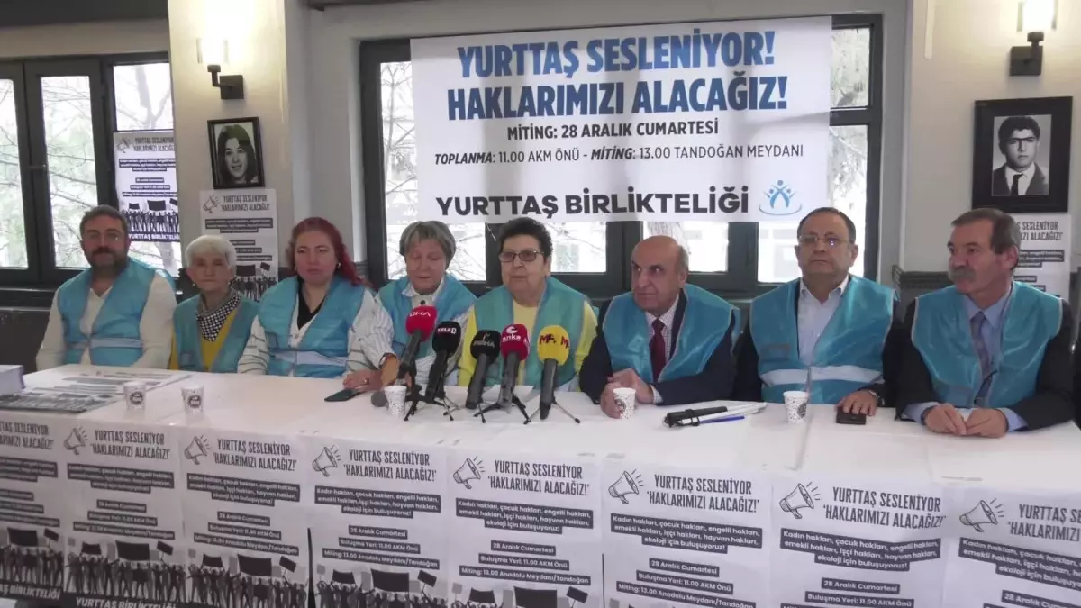 Yurttaş Birlikteliği\'nden 28 Aralık\'taki Mitinge Katılım Çağrısı: "sorun Olmayan Yok Neredeyse Ama Hepimizin de Umudu Var"