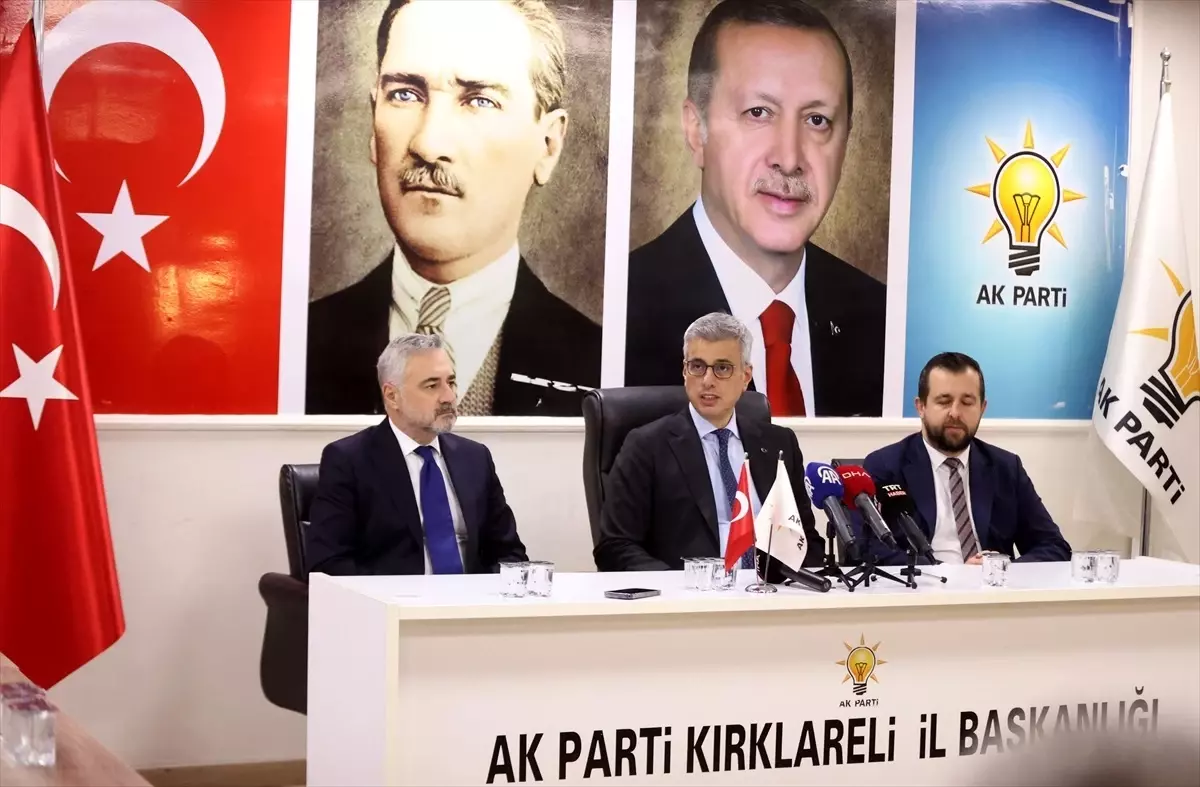 Sağlık Bakanı Memişoğlu, AK Parti Kırklareli İl Başkanlığı\'nda partililere seslendi Açıklaması