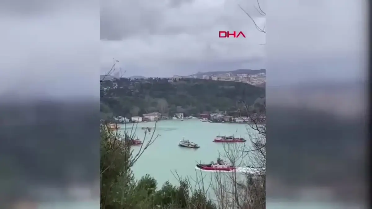 Beykoz\'da Balıkçı Tekneleri Akıntıya Kapıldı