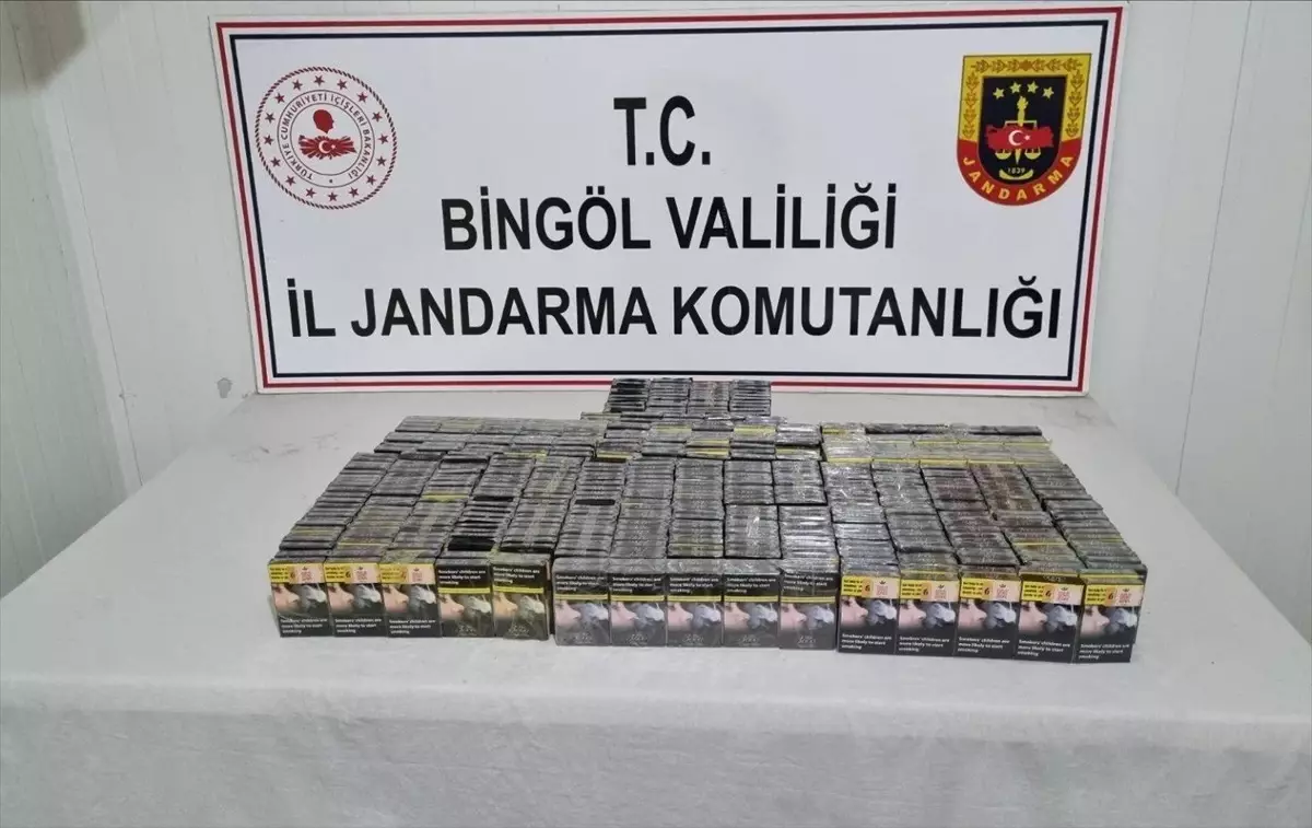 Bingöl\'de 500 Paket Kaçak Sigara Yakalandı