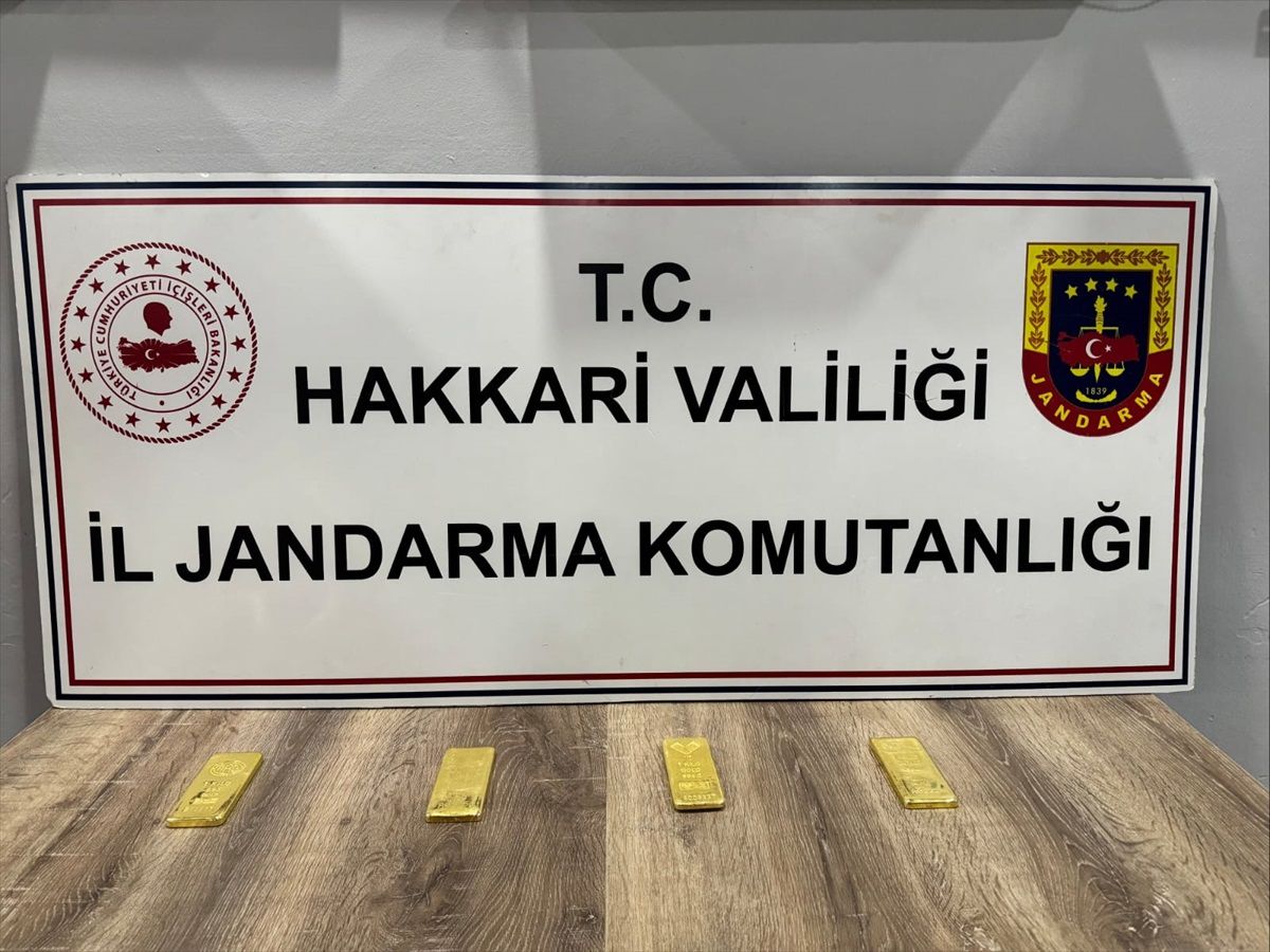 Yüksekova\'da 4 Kilo Kaçak Altın Ele Geçirildi