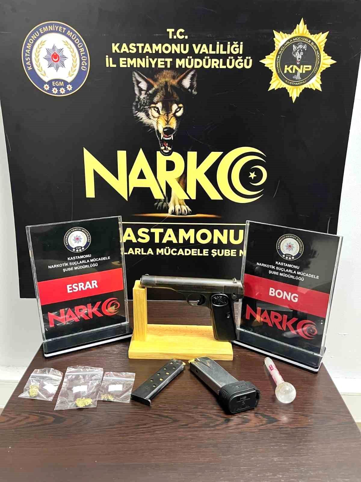 Kastamonu\'da 4 Kişi Uyuşturucu ile Yakalandı