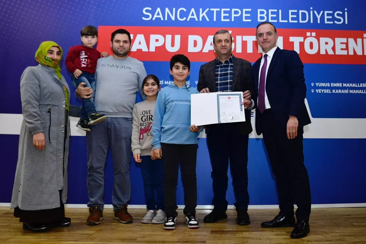 Sancaktepe\'de Tapu Dağıtım Töreni Gerçekleşti