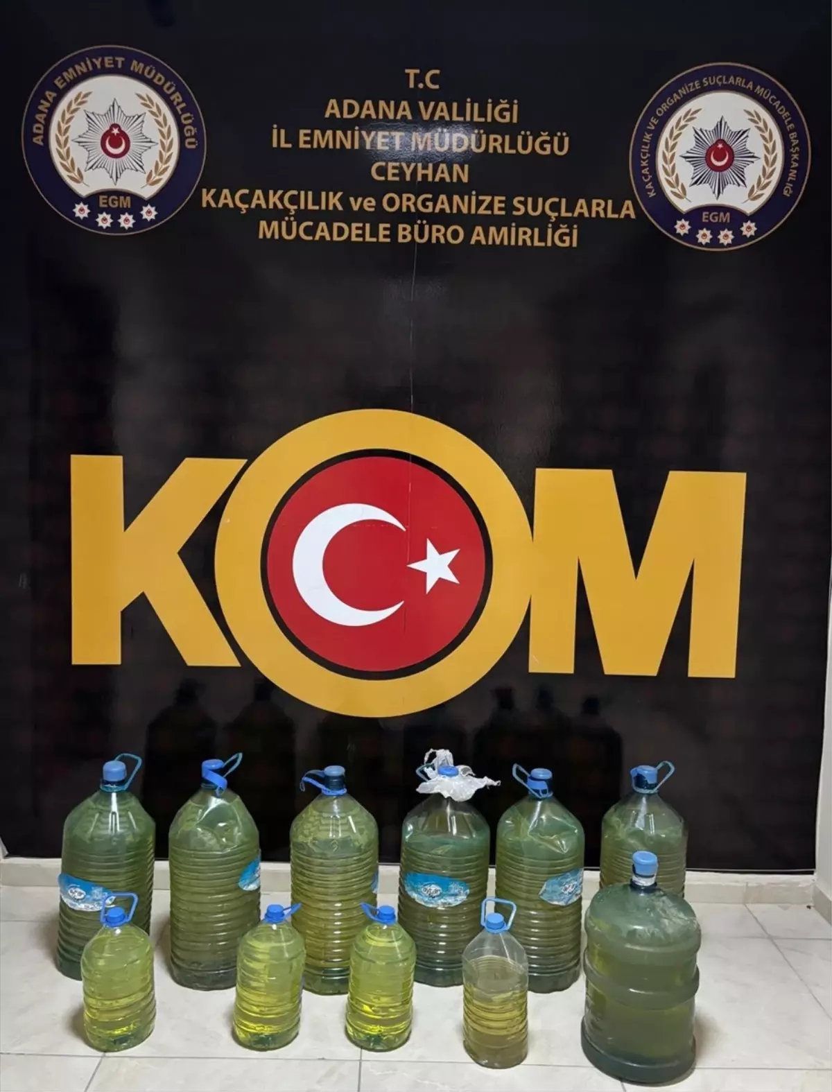 Ceyhan\'da 150 Litre Kaçak Akaryakıt Ele Geçirildi