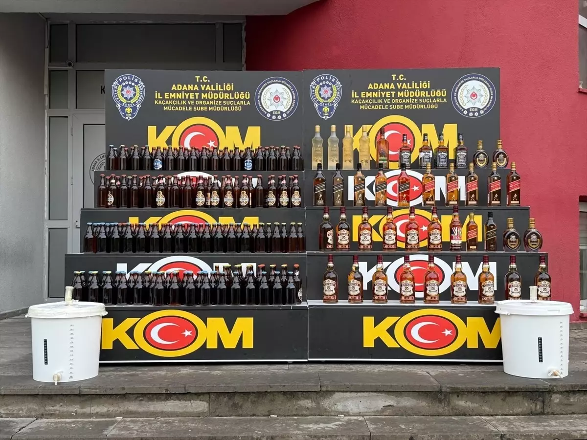 Adana\'da 131,5 Litre Sahte İçki Ele Geçirildi