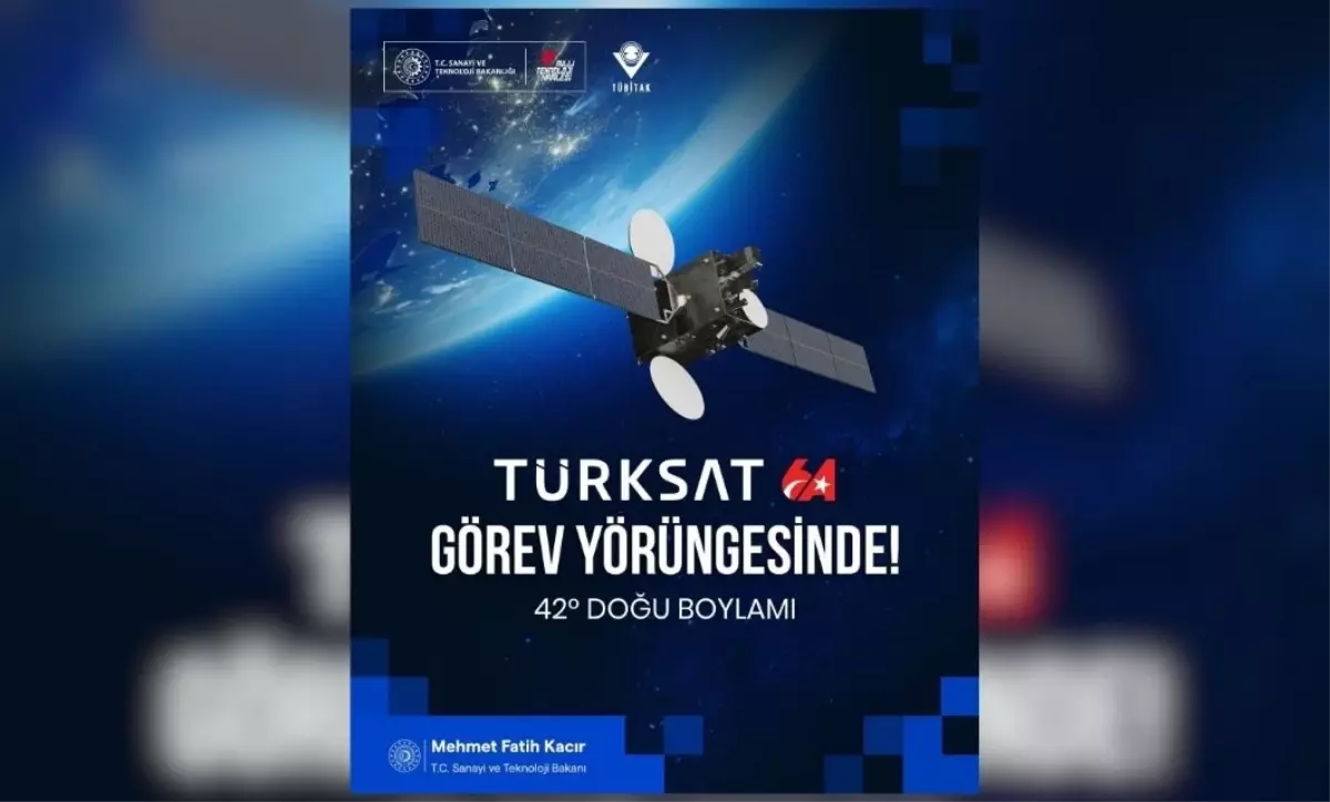 Türksat 6A, Nihai Yörüngesine Başarıyla Yerleşti