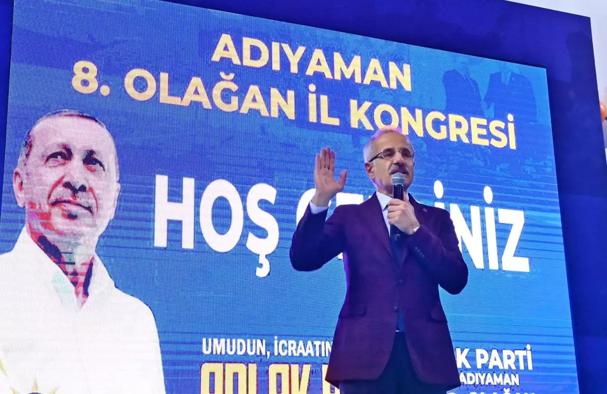 Ulaştırma Bakanı Uraloğlu Adıyaman İl Kongresi\'ne Katıldı