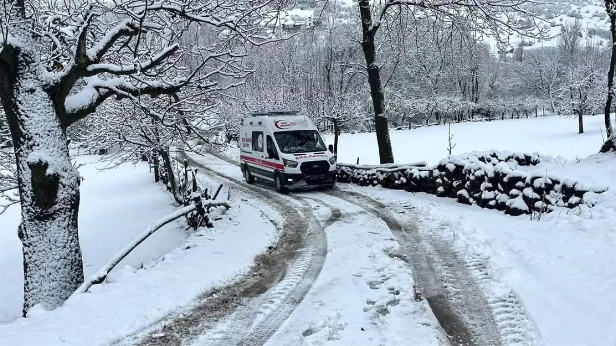 Elazığ\'da Kar Yağışı Mahsur Kaldı