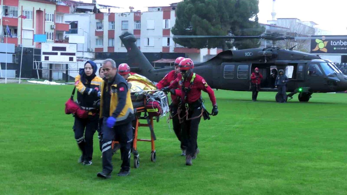 Motokros Kaza: Uçurumdan Düşen Yaralı Helikopterle Hastaneye Taşındı