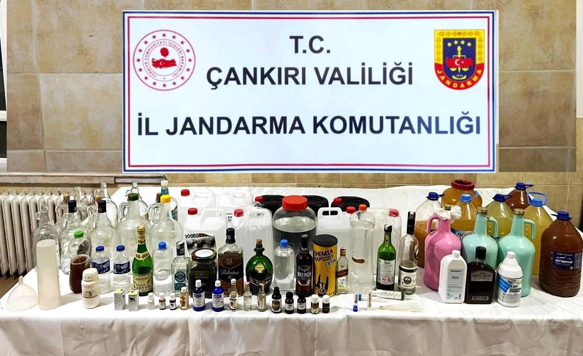 Çankırı\'da Kaçak Alkol Operasyonu
