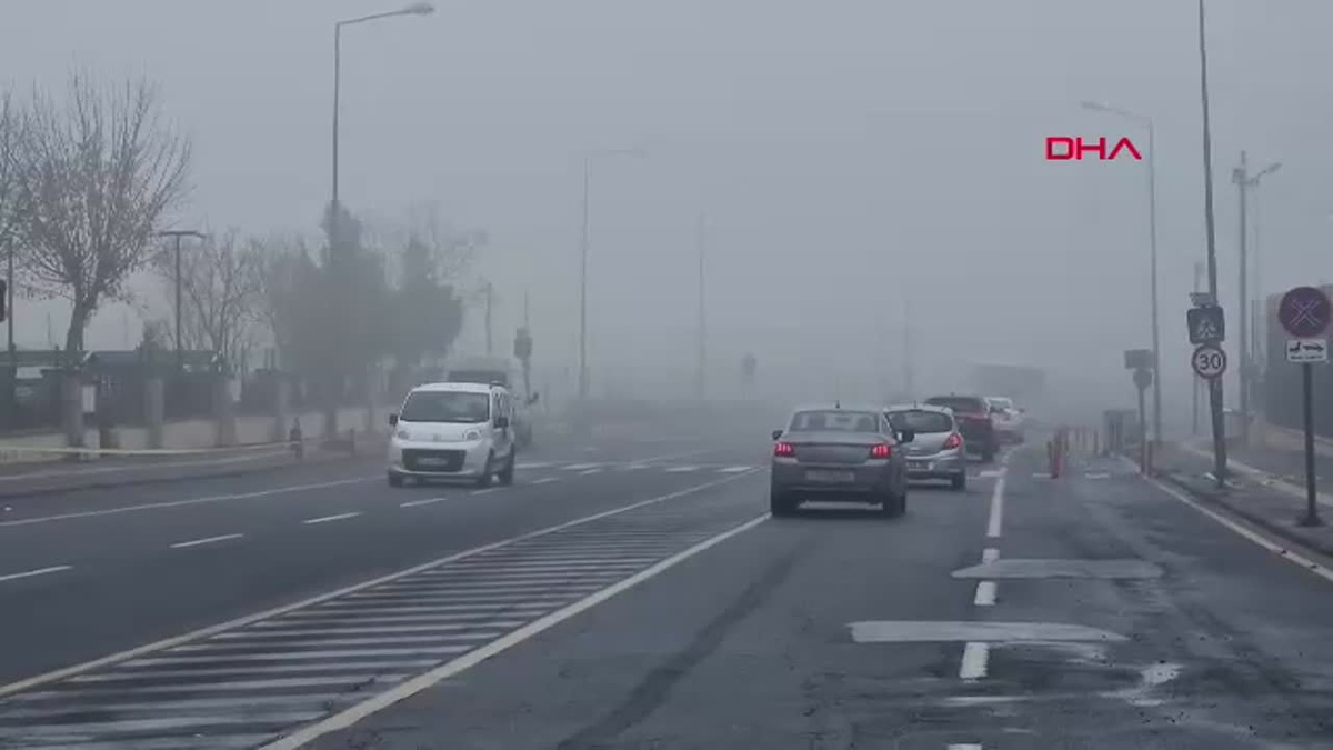 Diyarbakır\'da Sis Hayatı Olumsuz Etkiledi