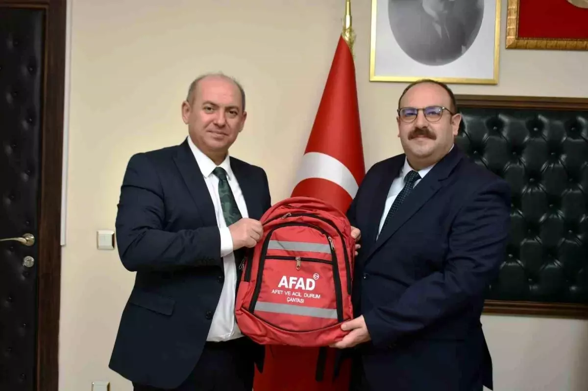 AFAD İl Müdürü Çoşkun\'dan İnönü Belediye Başkanı Hamamcı\'ya Ziyaret