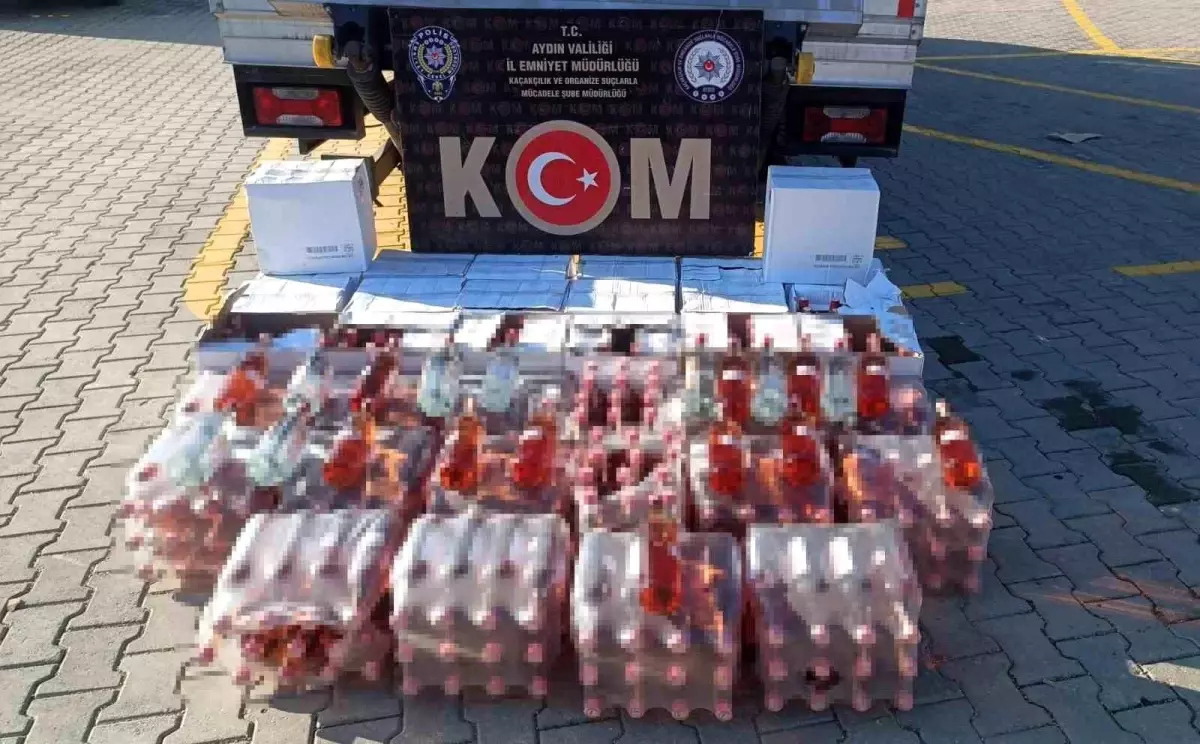 Aydın\'da 444 Litre Sahte Alkol Ele Geçirildi