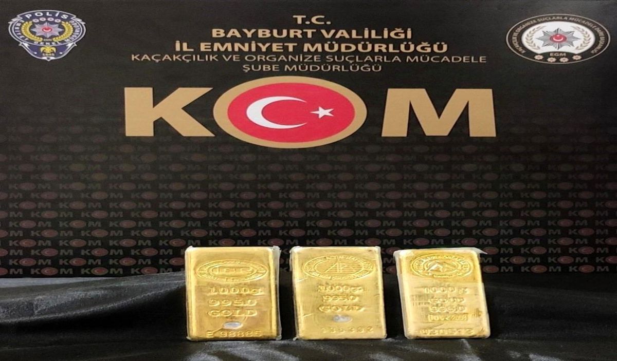 Bayburt\'ta Kaçak Altın Operasyonu