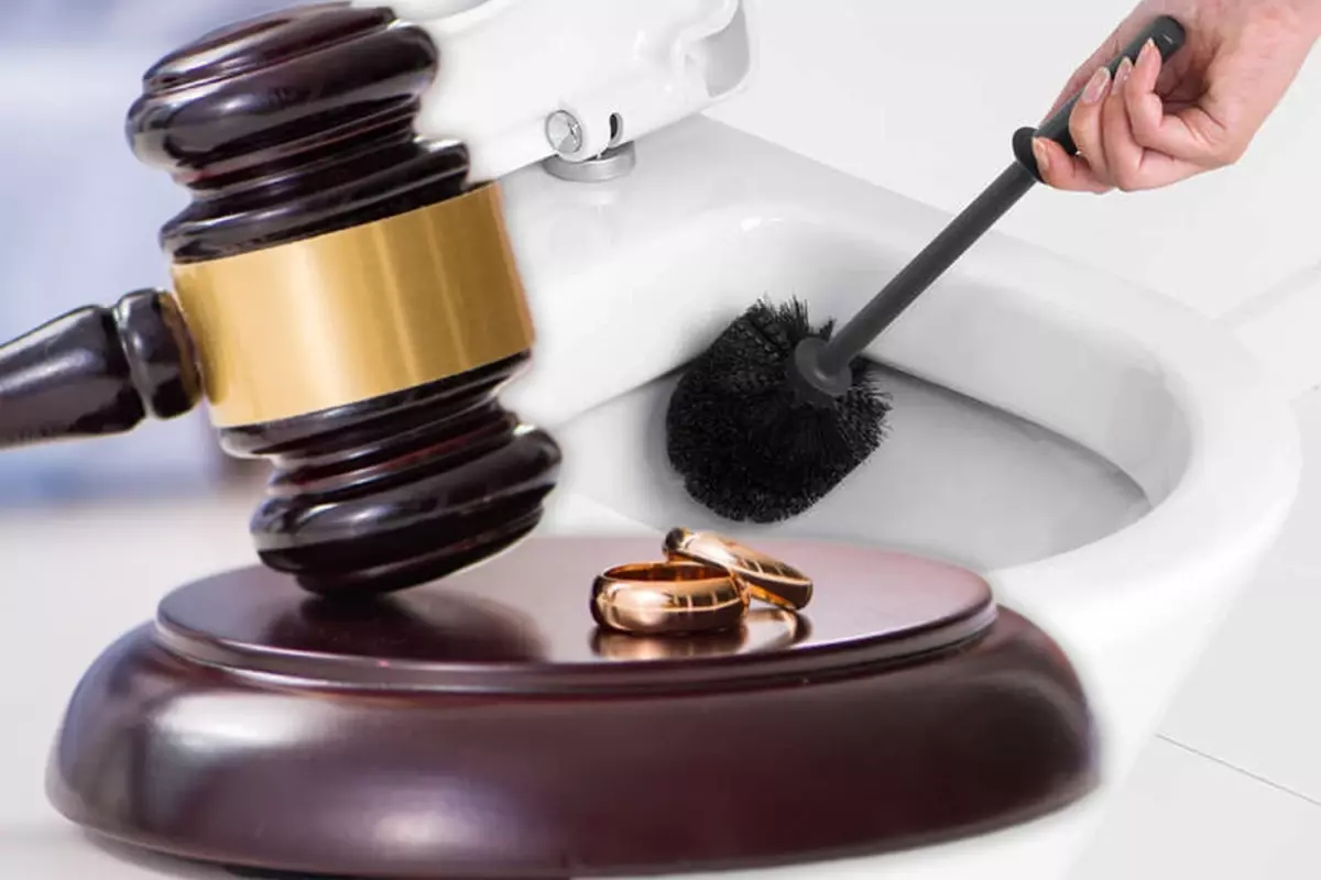 Boşanma davasına "tuvalet fırçası" engeli