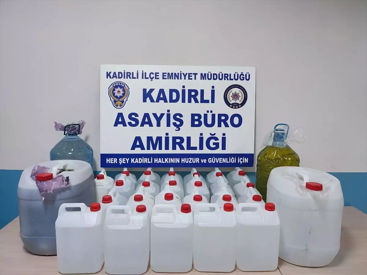 Kadirli\'de Sahte İçki Operasyonu