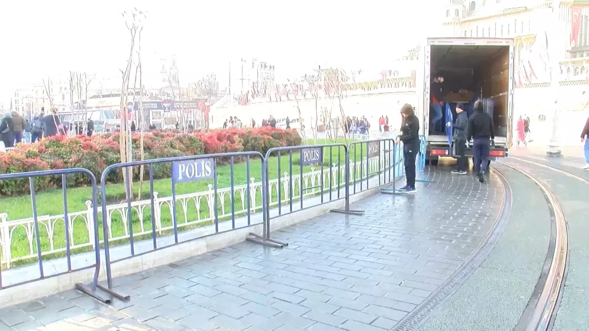 Taksim Meydanı\'nda Yılbaşı İçin Güvenlik Önlemleri