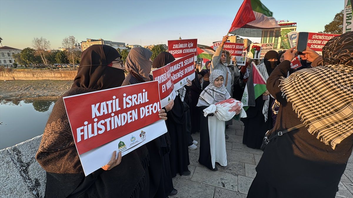 Adana\'da İsrail Saldırılarına Protesto