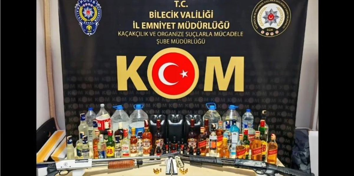 Bilecik\'te Kaçak Alkol Operasyonu