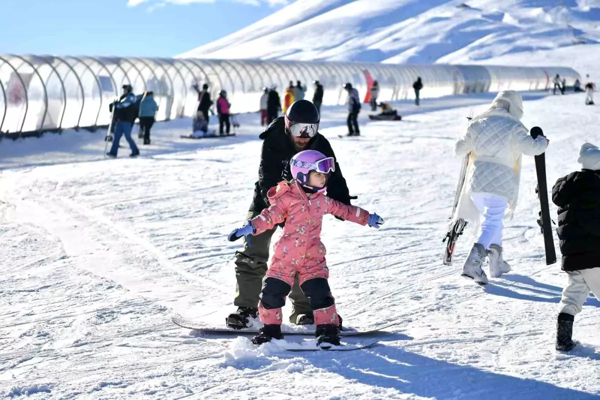 Erciyes Kayak Merkezi, Yeni Yılın İlk Günü 110 Bin Ziyaretçiyi Ağırladı