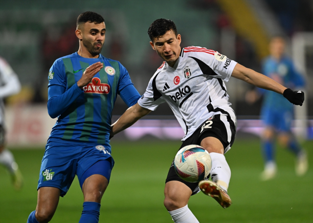 Beşiktaş, Çaykur Rizespor ile deplasmanda 1-1 berabere kaldı