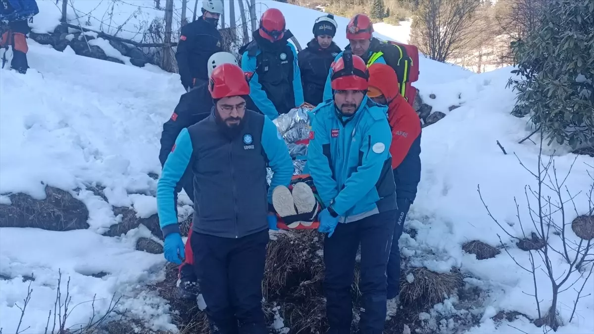 Giresun\'da Çığ Tatbikatı Gerçekleştirildi