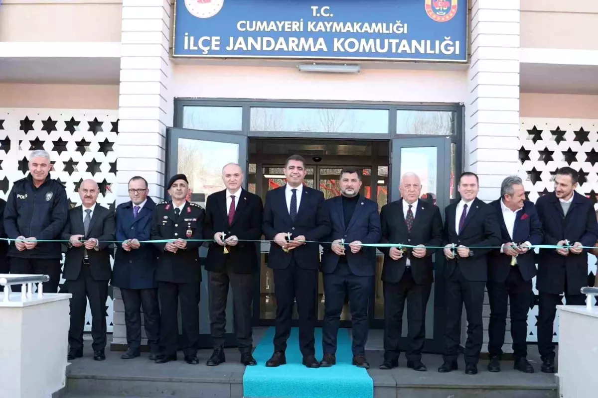 Cumayeri\'nde Yeni Jandarma Komutanlığı Hizmet Binası Açıldı