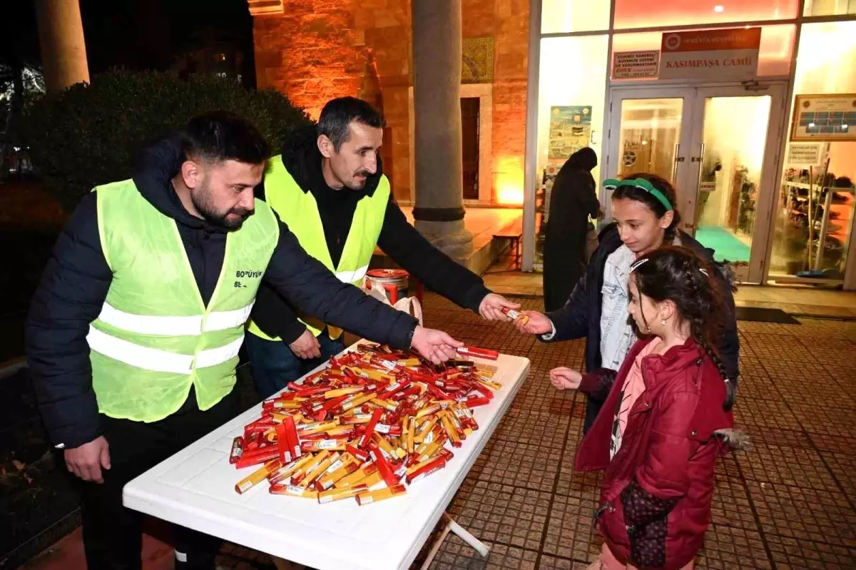 Bozüyük Belediyesi\'nden Regaip Kandili İkramı