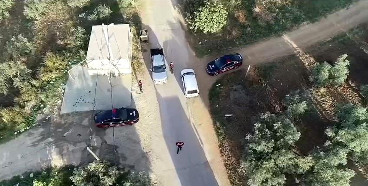 Bursa\'da Zeytinliklere Drone Denetimi