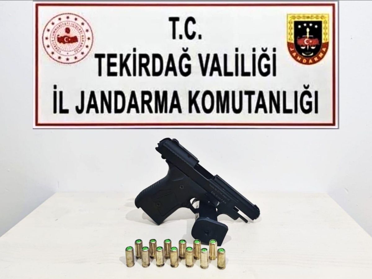 Tekirdağ\'da Ruhsatsız Silah Operasyonu