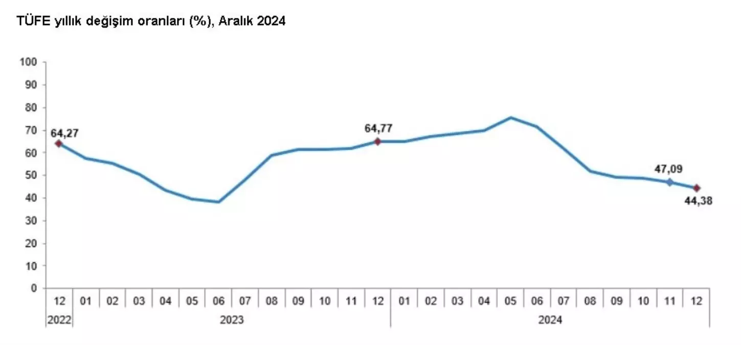 TÜİK Aralık 2024 Enflasyon Verilerini Açıkladı