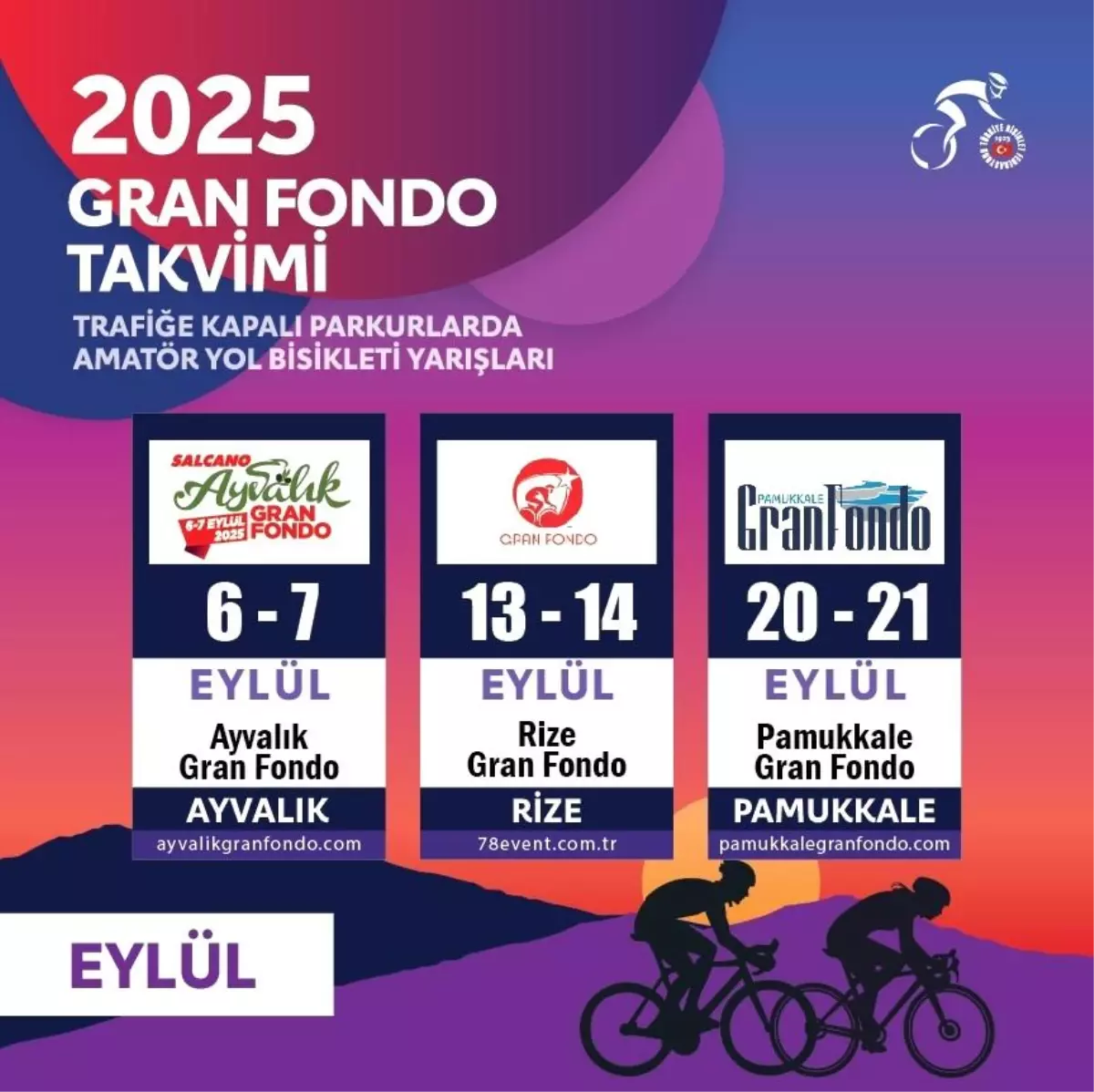 2025 Gran Fondo Yarışları Takvimi Açıklandı