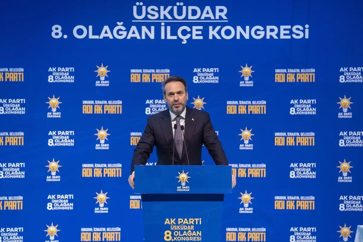 Bakan Bayraktar, AK Parti Üsküdar 8. Olağan İlçe Kongresi\'nde konuştu Açıklaması