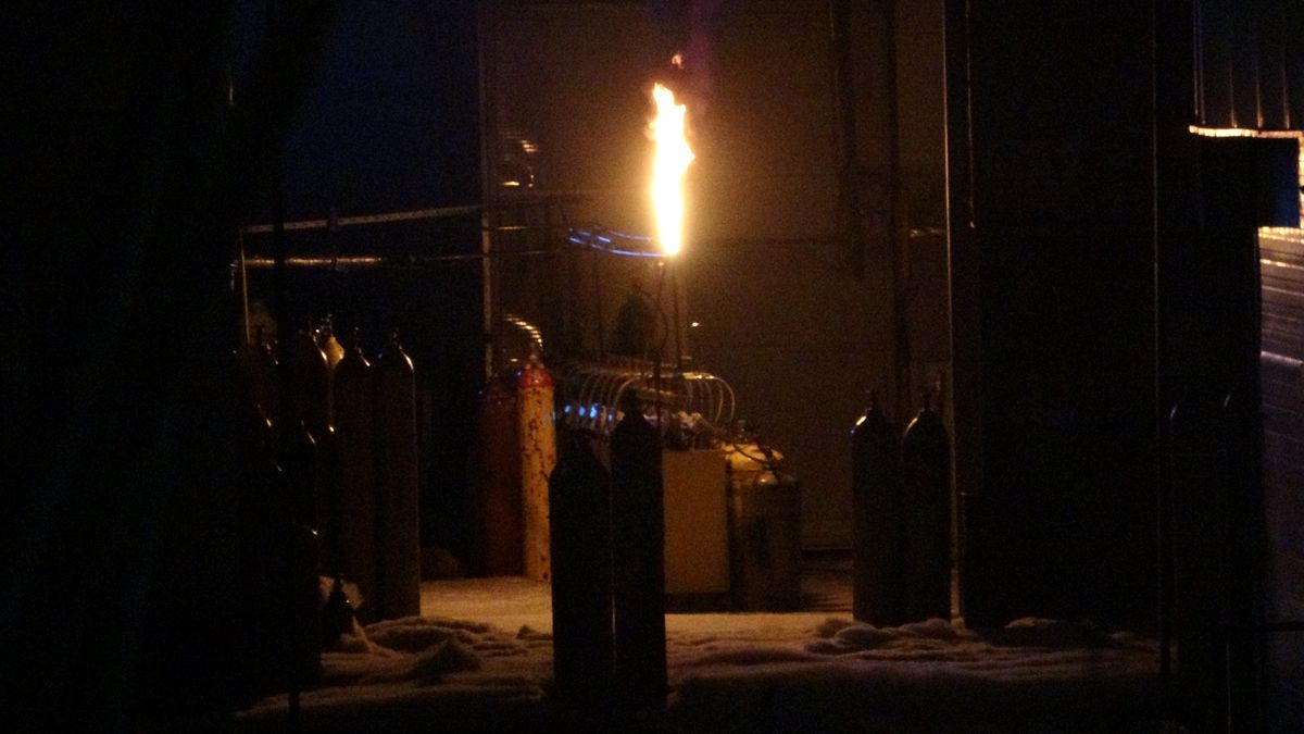 Kocaeli\'de Gaz Dolum Tesisinde Yangın