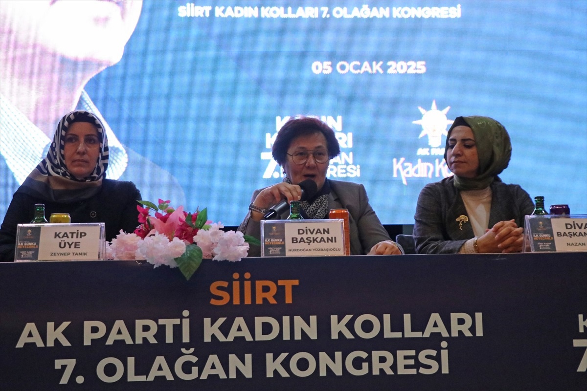 AK Parti Siirt Kadın Kolları 7. Olağan Kongresi yapıldı