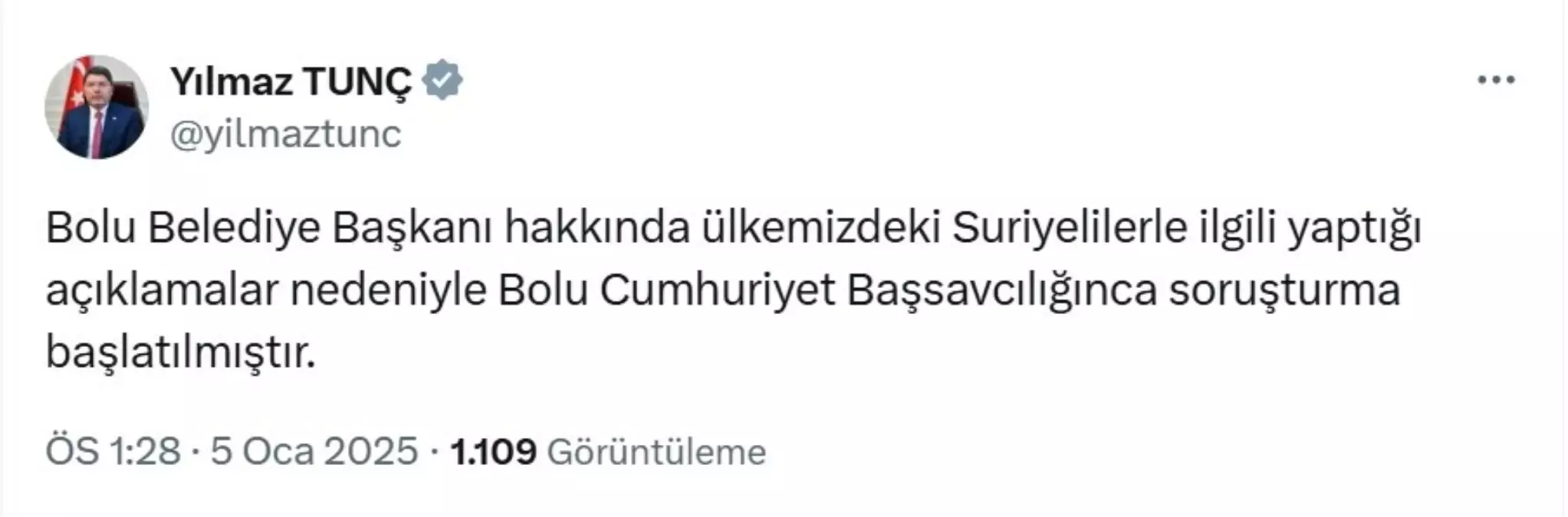 Bolu Belediye Başkanı Özcan Hakkında Soruşturma Başlatıldı