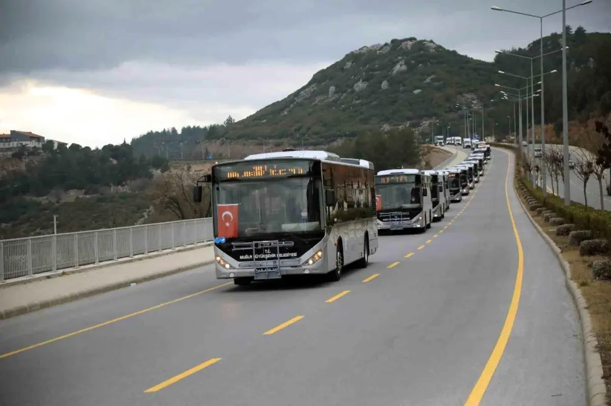 Muğla Büyükşehir Belediyesi 35 Yeni Otobüs Ekledi