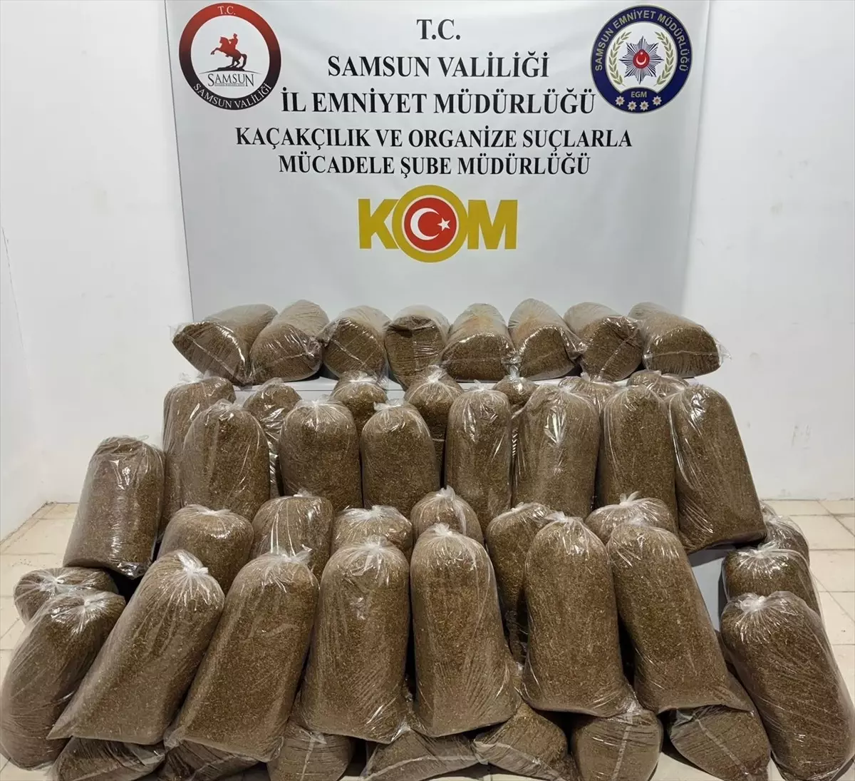 Canik\'te 250 kg Kaçak Tütün Ele Geçirildi