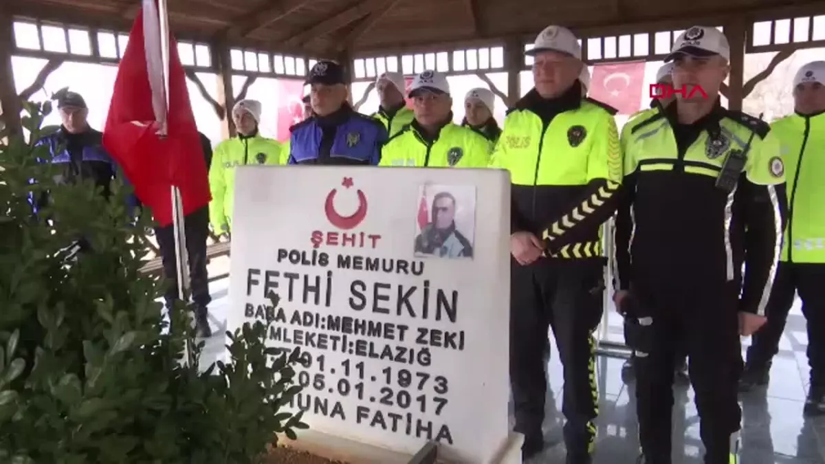 Şehit Polis Fethi Sekin, mezarı başında anıldı (HABER EKLENDİ)