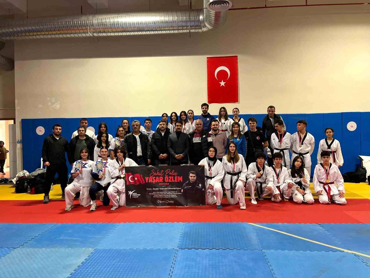 Şehit Polis Yaşar Özlem Muğla\'da düzenlenen Taekwondo Turnuvasıyla anıldı