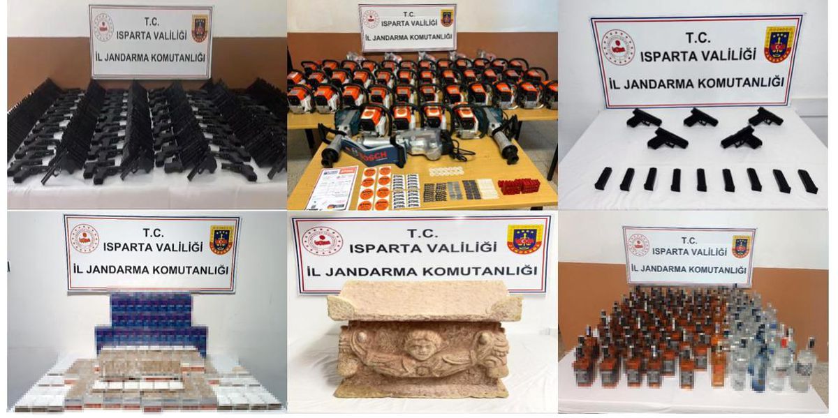 Isparta\'da Kaçakçılık Operasyonları