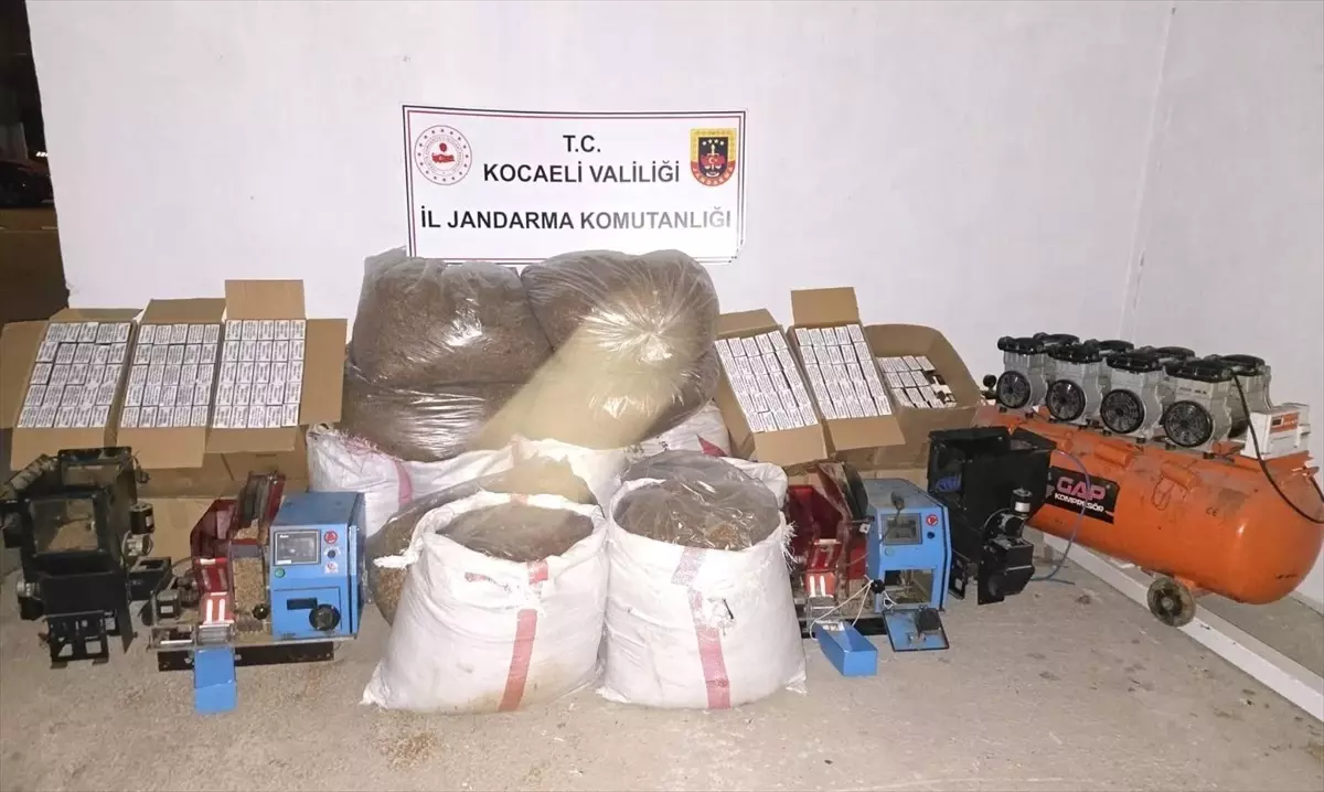 Kocaeli\'de 600 kg Kaçak Tütün Operasyonu