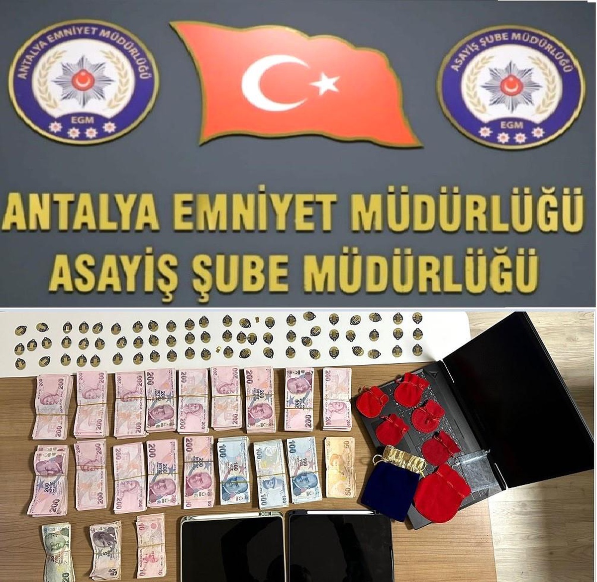 Antalya\'da Sahte Altın İşi: 3 Tutuklama