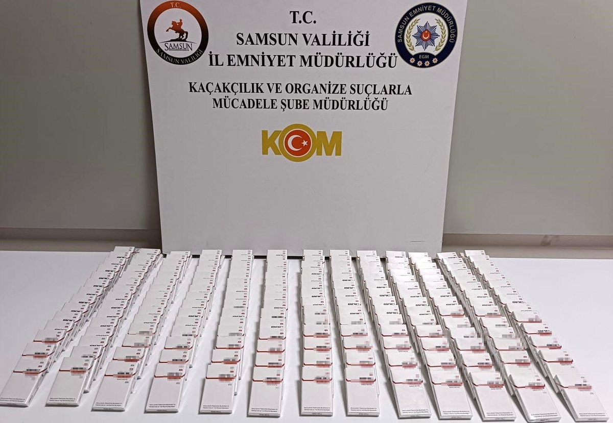 Samsun\'da Kaçak Sigara Operasyonu