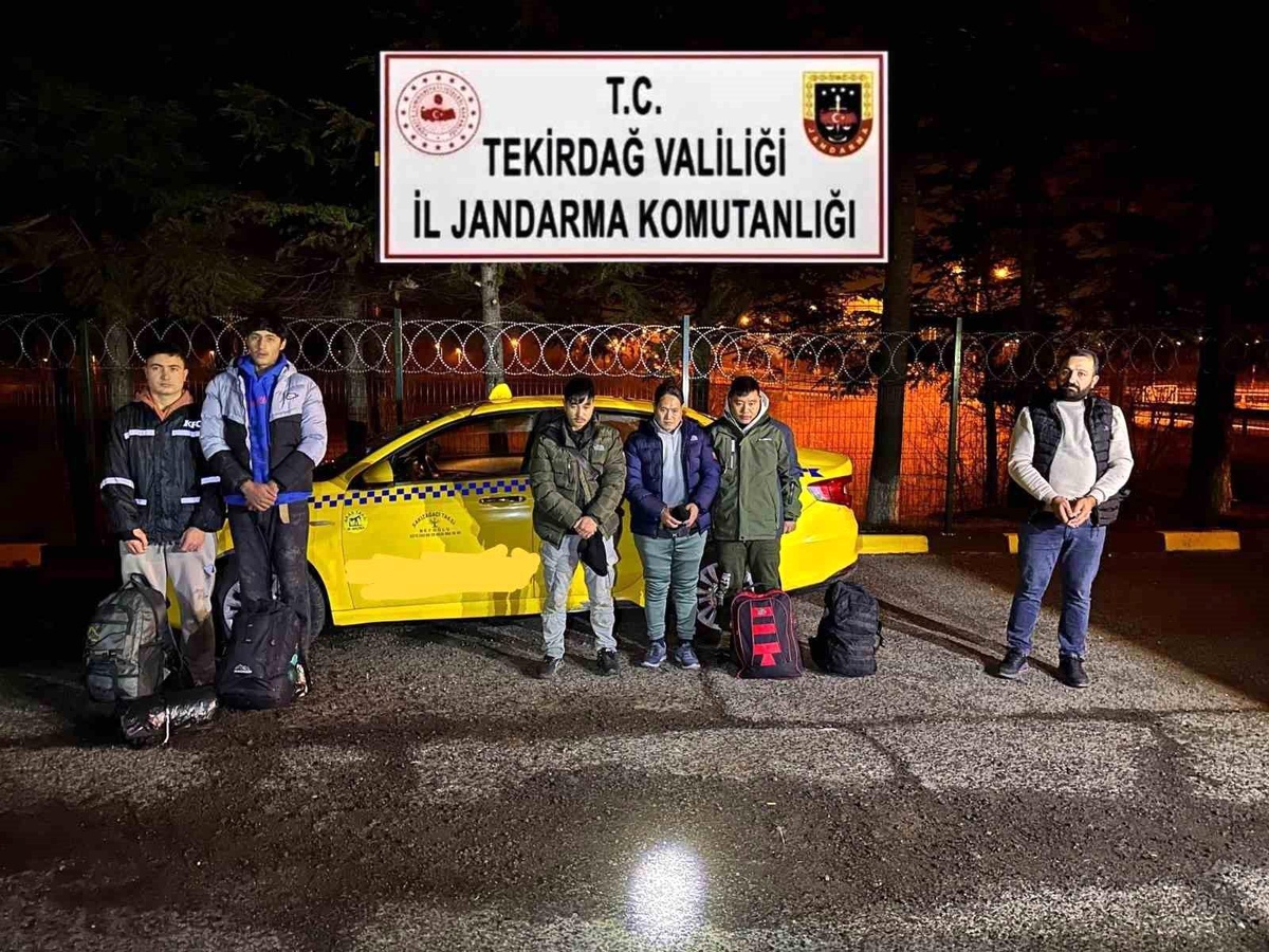 Tekirdağ\'da Düzensiz Göçmen ve Organizator Yakalandı