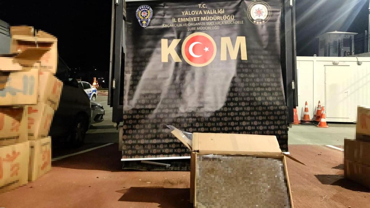Yalova\'da 3 Milyon Dolu Makaron Ele Geçirildi