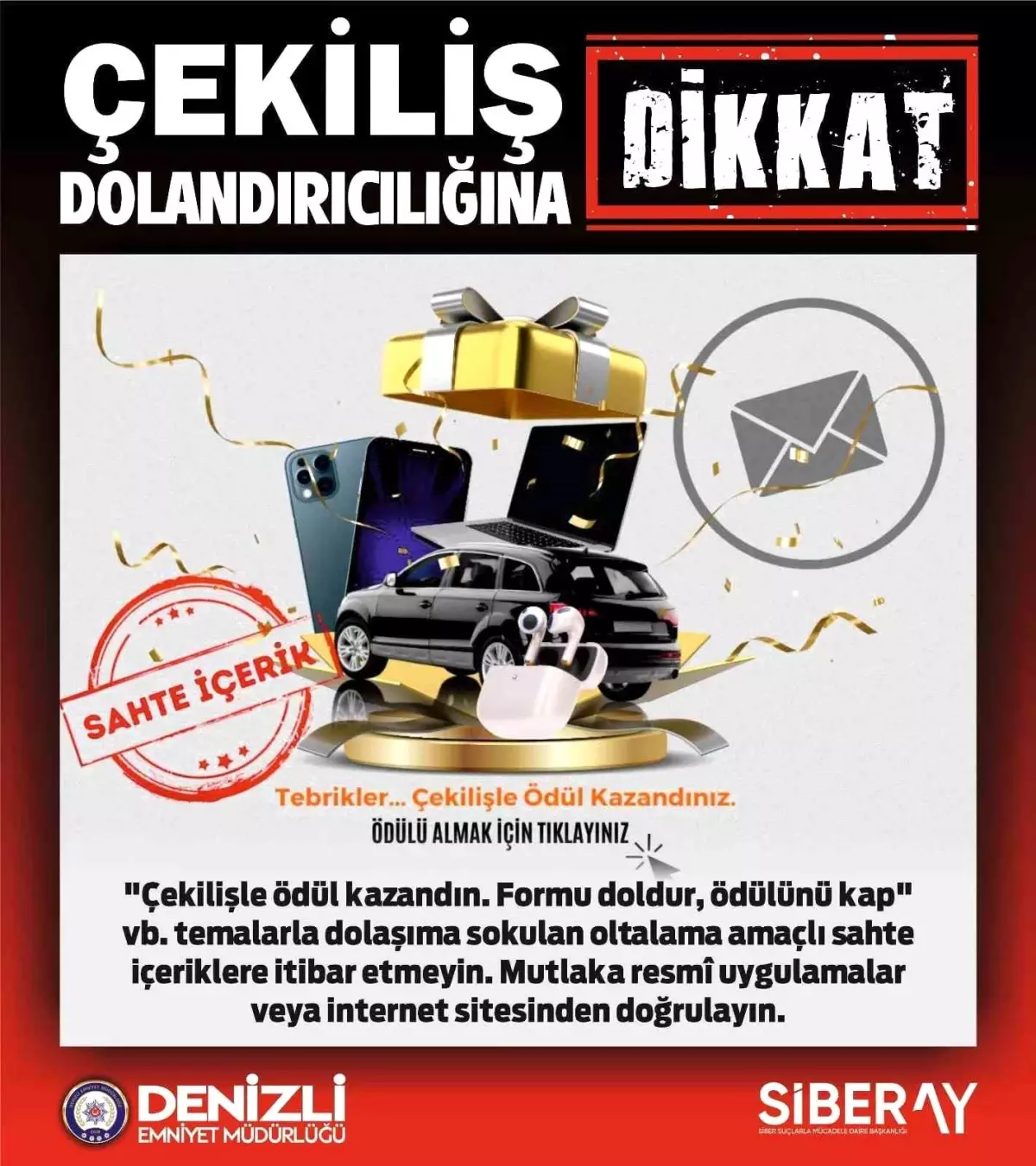 Denizli\'de Çekiliş Dolandırıcılığına Dikkat!