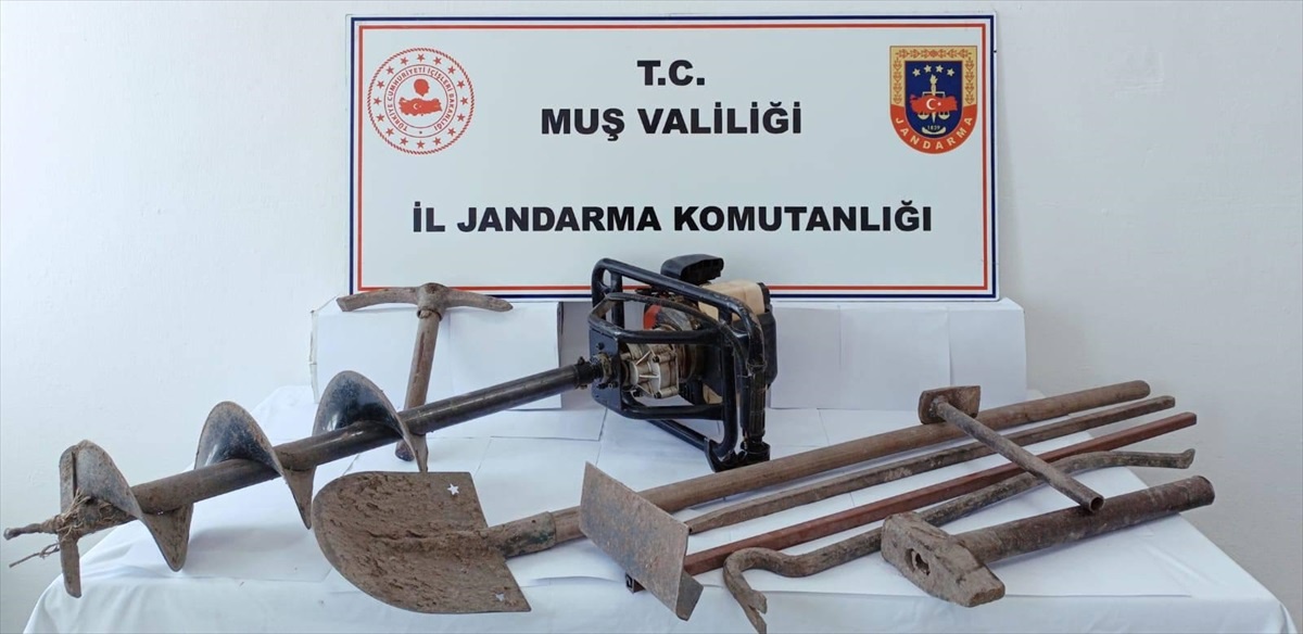 Muş\'ta Kaçak Kazı Operasyonu