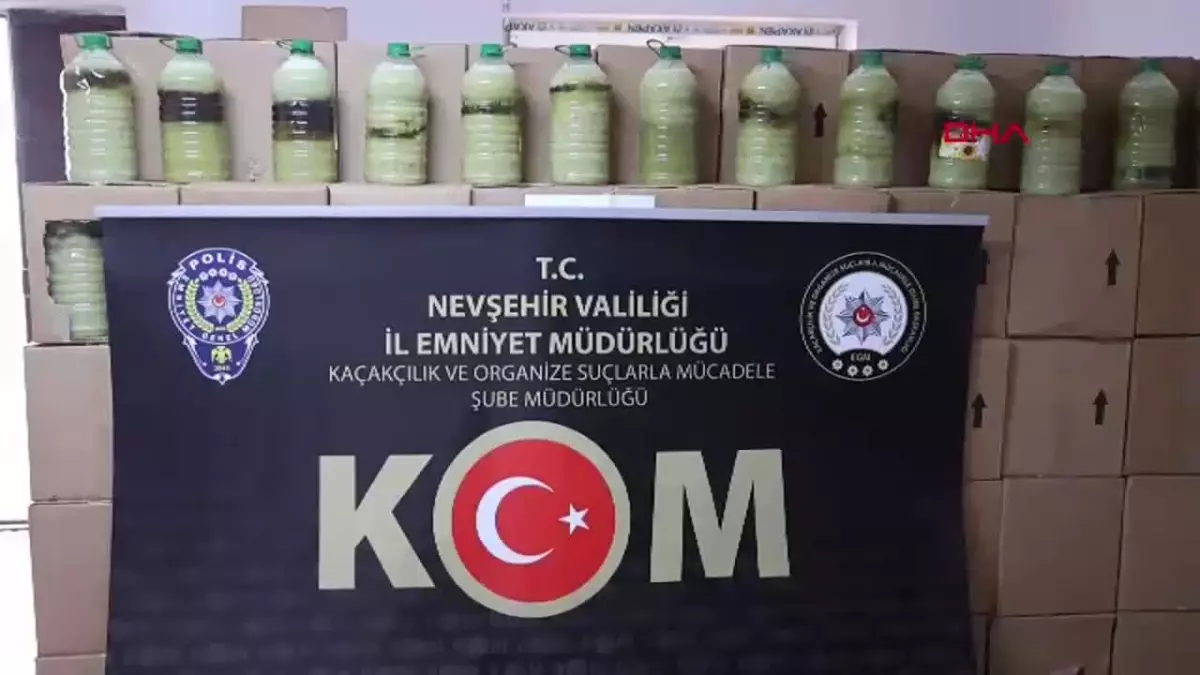 Nevşehir\'de 5,370 Litre Sahte Zeytinyağı Ele Geçirildi